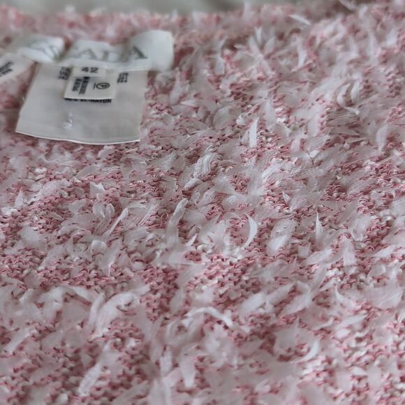 Escada 🩷 Woven Textured Lightweight Sweater - Picture 4 of 12